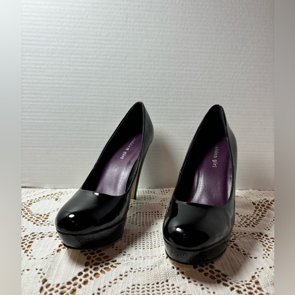 Madden Girl black dress shiny heels. Size 8. 1/2. - Picture 2 of 9